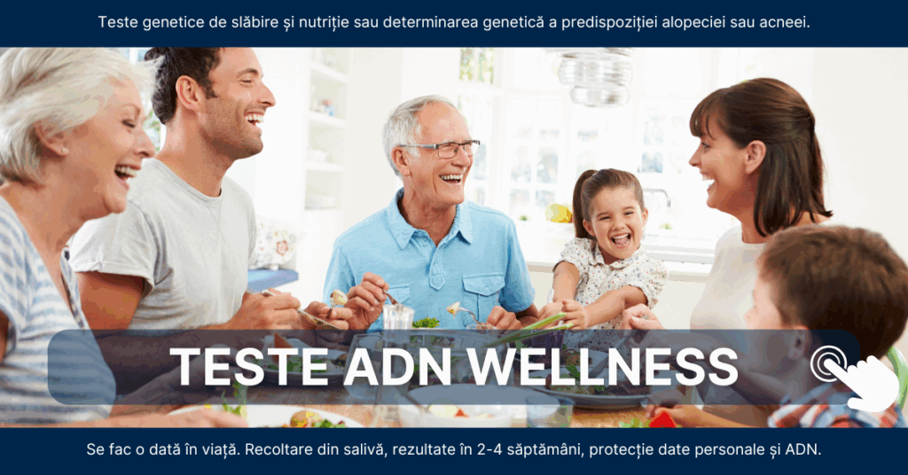 Teste ADN personalizate pentru nutriție, căderea părului și acnee – analiză genetică avansată pentru soluții eficiente, adaptate profilului tău biologic.
